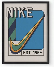 Nike Vintage Retro Keretezett Poszter Nappaliba 30x40 cm Ajándék ötlet