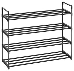 4 szintes fém cipőtartó 92x30x72cm