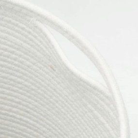 barna és fehér pamut tárolókosár fedéllel Ø40 x 35 cm