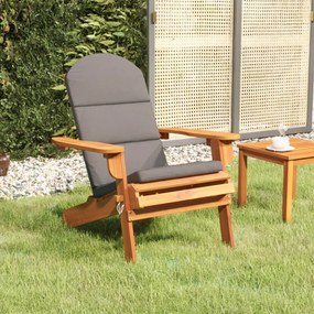 tömör akácfa Adirondack kerti szék párnával