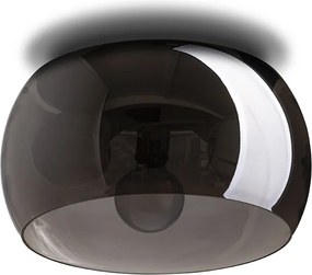 RENDL AMANDA stropní matná černá kouřové sklo 230V LED E27 3x15W