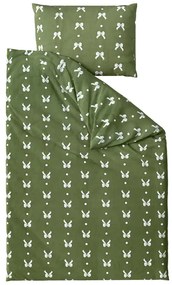 Mikroflanel ágyneműhuzat WHITE BOW zöld Ágyneműhuzat mérete: 70 x 90 cm | 140 x 200 cm