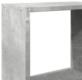 betonszürke szerelt fa faliszekrény 78 x 18 x 71 cm