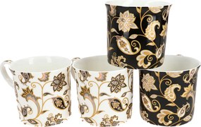 Csodálatos 4 db-os Jacobean bögre szett 280ml