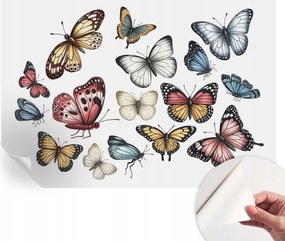 Öntapadós Fali Fotótapéta Hálószobába Paradicsom pillangók 152x104 cm