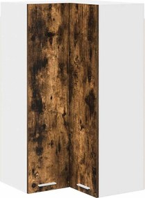 vidaXL Függő szekrény Füstölt tölgy és fehér 57 x 57 x 100 cm Faanyag