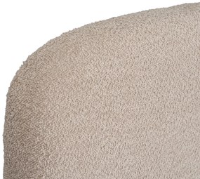 Bézs Bouclé Franciaágy Ágyneműtartóval. 160×200 ROSSO