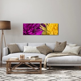 Kép - virág részlet (órával) (90x30 cm)