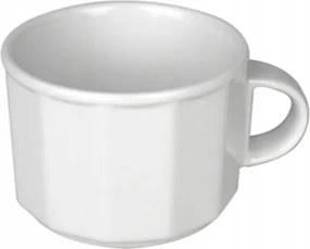 Lubiana Merkury Kávés- és teáscsésze, fehér porcelán, kerámia, 250 ml