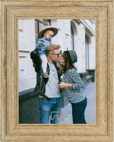 Képkeret 10x15 barna, rusztikus üveg Palermo