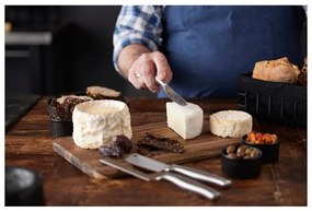 Fa vágódeszka tartozékokkal szeleteléshez 22x38 cm – Holm