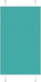 vidaXL pliszírozott redőny Benzinzöld 80x100 cm szövetszélesség