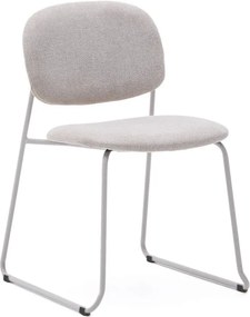 Bézs fém rakásolható étkezőszék Meli – Kave Home