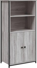 vidaXL szürke sonoma színű szerelt fa magasszekrény 62 x 36 x 121,5 cm