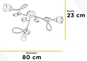 ONLI - Gyerek csillár BUTTERFLY 3xE14/6W/230V