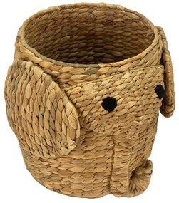 Natúr színű vízijácint játéktároló kosár ø 30x35 cm Elephant – Compactor