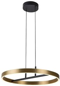 RÁBALUX 72221 THRIC Modern Led Függesztett Lámpa Fekete/ Arany IP20