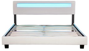 Kárpitozott ágy ,,Párizs" 160 x 200 cm - fehér