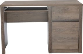 PC asztal, sötét tölgy lefkas, MONTANA B1