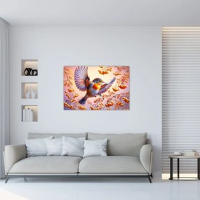 Kép - Madár berkenyével (90x60 cm)