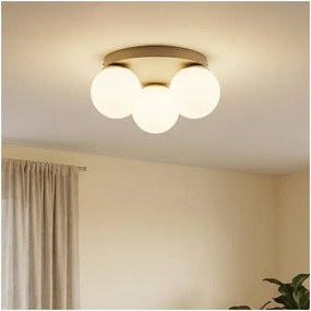 Brilagi - Mennyezeti lámpa MILO ECRU 1xE27/60W/230V átm. 15 cm bézs/arany