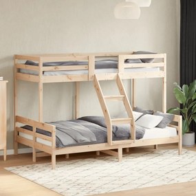 tömör fenyőfa emeletes ágy 80x200/120x200 cm