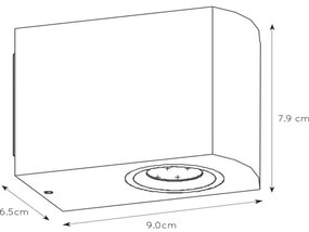 Lucide 22861/05/30 - LED Dimmelhető kültéri lámpa ZORA 1xGU10/5W/230V IP44
