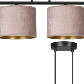 Emibig modern függeszték hilde fekete rózsaszín emi1053/4