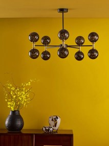 Dar Lighting modern mennyezeti lámpa takara matt fekete dartak2354-21