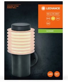 Ledvance - LED Kültéri fali lámpa RONDO LED/9W/230V IP44 antracit