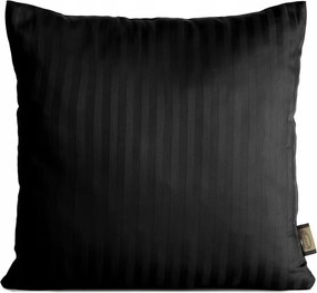 Vera szatén párnahuzat 40x40 Eurofirany fekete csíkos