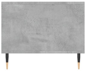 vidaXL betonszürke szerelt fa dohányzóasztal 90 x 50 x 40 cm