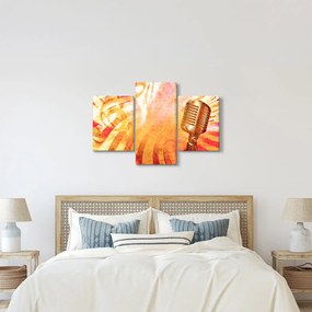 Kép - Retro mikrofon (90x60 cm)