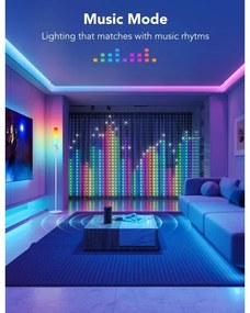 Govee - RGBIC Függönyvilágítás 520 LED 1,5x2m Wi-Fi IP65