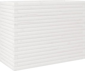 vidaXL fehér tömör fenyőfa virágtartó 90 x 40 x 68,5 cm