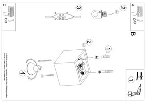 Sollux SL.0022 - Spotlámpa QUAD 1 1xGU10/10W/230V fekete
