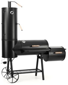 Klarstein Monstertruck grill, füstölő, BBQ, acél, fekete