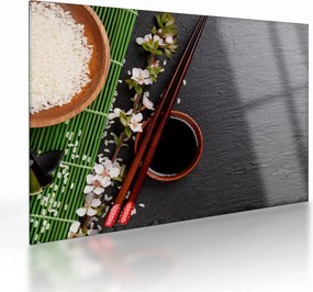 Üveg kép - Sushi (70x50 cm)