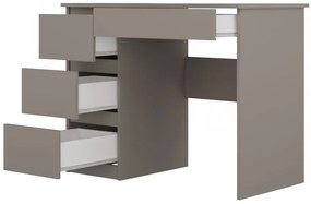 Mijas íróasztal bal oldali tárolókkal, 98x76x51 cm, agyag színű