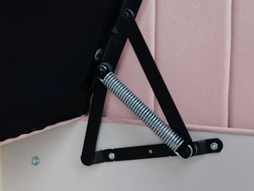 Wilsondo TEODOR saroktámlás heverő ágyneműtartóval 90x200 - rózsaszín