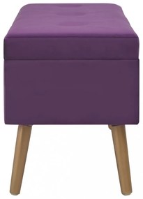 lila bársonypad tárolórekesszel 80 cm