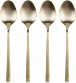 4x Arany Teáskanál Kávé Desszert Kis Kanál Szett