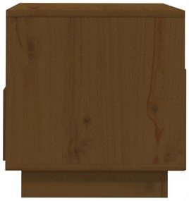 mézbarna tömör fenyőfa TV-szekrény 60x35x37 cm