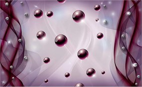 Fotótapéta Lila gömbök absztrakt modern design 208x146 +ragasztó