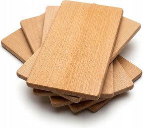 5 Db-os Reggeliződeszka Szett bükkfából 22 x 12 x 1 cm