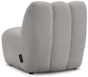 Világosszürke buklé fotel Janissaire – Bobochic Paris