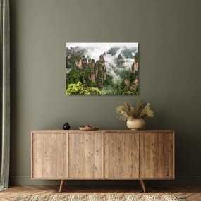 Kép - Zhangjiajie Nemzeti Park, Kína (üvegen) (70x50 cm)