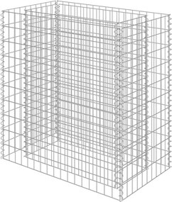 vidaXL horganyzott acél gabion magaságyás 90 x 50 x 100 cm