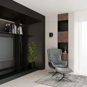 Sollux SL.0981 - Fali lámpa HESTIA 1xG9/40W/230V fekete