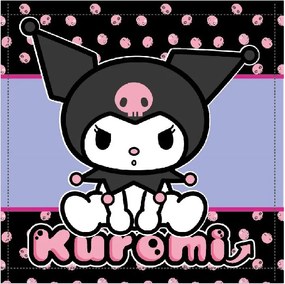 Hello Kitty Kuromi kéztörlő, arctörlő, törölköző 30x30cm